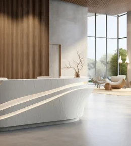 Luxury cosmetic surgery clinic interior in Dubai